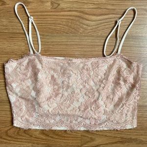 FP lace crop top bralette